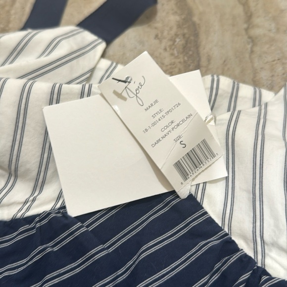 NWT JOIE MARJIE TOP  in Dark Navy Porcelain Small - Picture 7 of 14